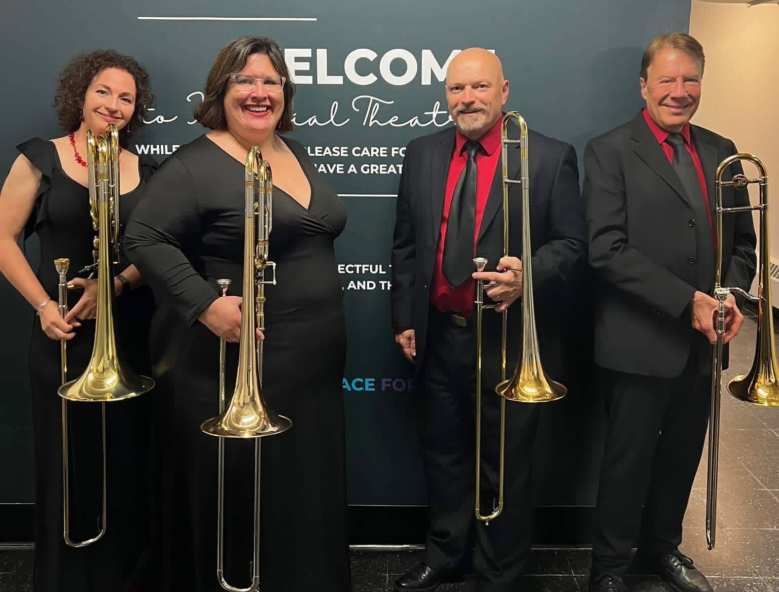 Trombone section at Imperial Theatre
